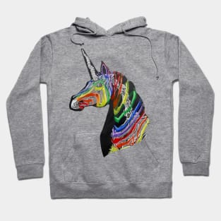 Rainbow Zebra Unicorn Hoodie